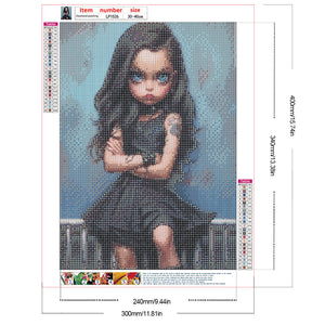 Life of Pets Girl-Full Round/Square Diamond Painting-30x40cm/40x50cm/50x70cm