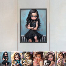 Load image into Gallery viewer, Life of Pets Girl-Full Round/Square Diamond Painting-30x40cm/40x50cm/50x70cm
