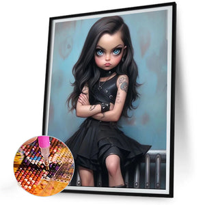 Life of Pets Girl-Full Round/Square Diamond Painting-30x40cm/40x50cm/50x70cm