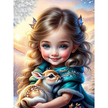Load image into Gallery viewer, Life of Pets Girl-Full Round/Square Diamond Painting-30x40cm/40x50cm/50x70cm
