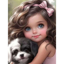 Load image into Gallery viewer, Life of Pets Girl-Full Round/Square Diamond Painting-30x40cm/40x50cm/50x70cm

