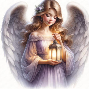 Angel-Full Round Diamond Painting-30x30cm