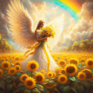 Angel-Full Round Diamond Painting-30x30cm