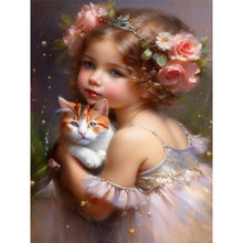 Load image into Gallery viewer, Life of Pets Girl-Full Round/Square Diamond Painting-30x40cm/40x50cm/50x70cm
