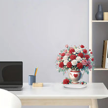 Load image into Gallery viewer, Rose-Single Side Drill-Acrylic Diamond Desktop Ornament
