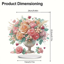 Load image into Gallery viewer, Rose-Single Side Drill-Acrylic Diamond Desktop Ornament

