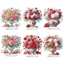 Load image into Gallery viewer, Rose-Single Side Drill-Acrylic Diamond Desktop Ornament
