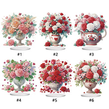 Load image into Gallery viewer, Rose-Single Side Drill-Acrylic Diamond Desktop Ornament
