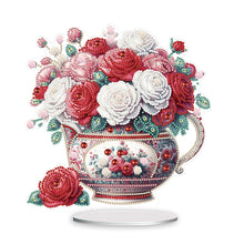 Load image into Gallery viewer, Rose-Single Side Drill-Acrylic Diamond Desktop Ornament
