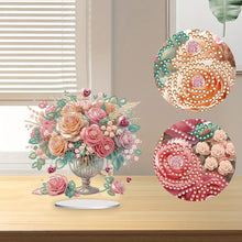 Load image into Gallery viewer, Rose-Single Side Drill-Acrylic Diamond Desktop Ornament
