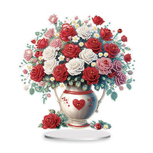 Load image into Gallery viewer, Rose-Single Side Drill-Acrylic Diamond Desktop Ornament
