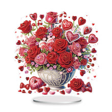 Load image into Gallery viewer, Rose-Single Side Drill-Acrylic Diamond Desktop Ornament
