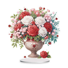Load image into Gallery viewer, Rose-Single Side Drill-Acrylic Diamond Desktop Ornament
