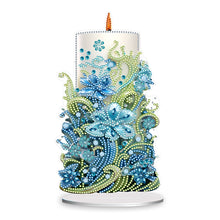 Load image into Gallery viewer, Flowers Candle-Single Side Drill-Acrylic Diamond Desktop Ornament
