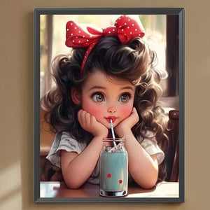 Princess Girl-Full Round/Square Diamond Painting-30x40cm/40x50cm/50x70cm