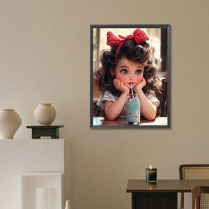 Princess Girl-Full Round/Square Diamond Painting-30x40cm/40x50cm/50x70cm