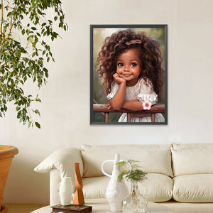 Princess Girl-Full Round/Square Diamond Painting-30x40cm/40x50cm/50x70cm