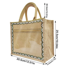 Load image into Gallery viewer, Linen Tote Bags Waterproof Daily Utility Bag(Interchangeable decorative canvas)
