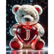 Load image into Gallery viewer, Love Letter Bear-Full Round Diamond Painting-35x45cm
