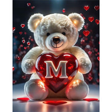 Load image into Gallery viewer, Love Letter Bear-Full Round Diamond Painting-35x45cm
