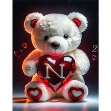 Load image into Gallery viewer, Love Letter Bear-Full Round Diamond Painting-35x45cm
