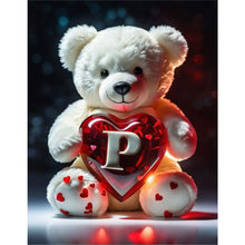 Load image into Gallery viewer, Love Letter Bear-Full Round Diamond Painting-35x45cm
