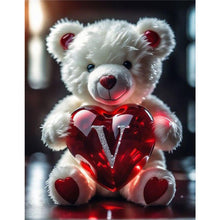 Load image into Gallery viewer, Love Letter Bear-Full Round Diamond Painting-35x45cm
