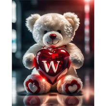 Load image into Gallery viewer, Love Letter Bear-Full Round Diamond Painting-35x45cm
