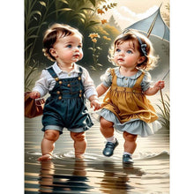 Load image into Gallery viewer, Sweet Girl-Full Round/Square Diamond Painting-30x40cm/40x50cm/50x70cm
