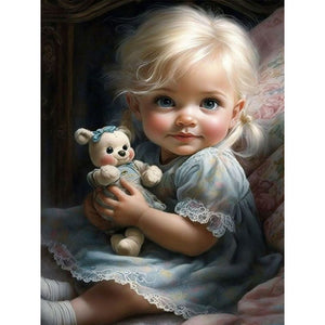 Life of Pets Girl-Full Round/Square Diamond Painting-30x40cm/40x50cm/50x70cm