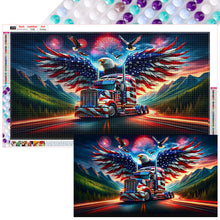 Load image into Gallery viewer, Eagle-Full Round Diamond Painting-70x40cm-Large Size
