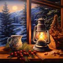 Load image into Gallery viewer, Warm Oil Lamp-Full Round Diamond Painting-30x30cm
