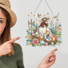 Load image into Gallery viewer, Jesus-Acrylic Single Side Diamond Pendant
