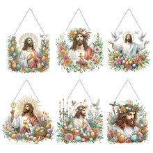 Load image into Gallery viewer, Jesus-Acrylic Single Side Diamond Pendant
