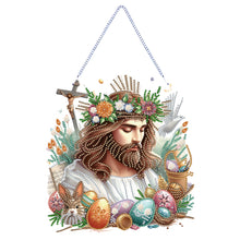 Load image into Gallery viewer, Jesus-Acrylic Single Side Diamond Pendant
