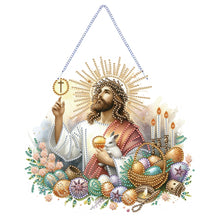 Load image into Gallery viewer, Jesus-Acrylic Single Side Diamond Pendant
