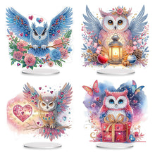 Load image into Gallery viewer, Owl-Single Side Drill-Acrylic Diamond Desktop Ornament
