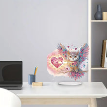 Load image into Gallery viewer, Owl-Single Side Drill-Acrylic Diamond Desktop Ornament
