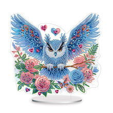 Load image into Gallery viewer, Owl-Single Side Drill-Acrylic Diamond Desktop Ornament
