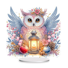 Load image into Gallery viewer, Owl-Single Side Drill-Acrylic Diamond Desktop Ornament
