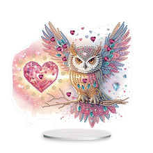 Load image into Gallery viewer, Owl-Single Side Drill-Acrylic Diamond Desktop Ornament
