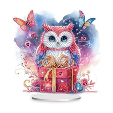 Load image into Gallery viewer, Owl-Single Side Drill-Acrylic Diamond Desktop Ornament
