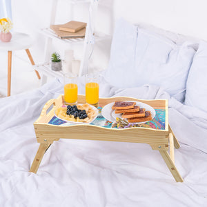 Wooden Mandala Diamond Painting Dinning Table Tray