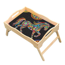Load image into Gallery viewer, Wooden Mandala Diamond Painting Dinning Table Tray
