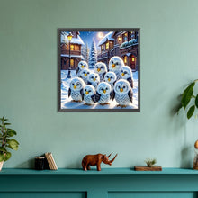 Load image into Gallery viewer, Owl-Full Round Diamond Painting-30x30cm
