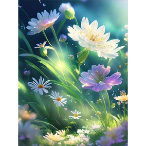 Flower-Full Round Diamond Painting-30x40cm
