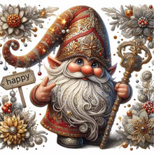 Load image into Gallery viewer, Gnome-Full Round Diamond Painting-30x30cm
