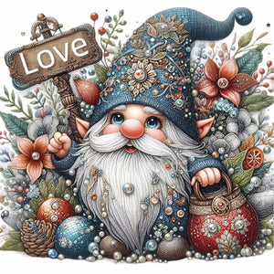 Gnome-Full Round Diamond Painting-30x30cm