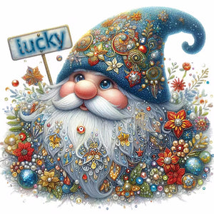 Gnome-Full Round Diamond Painting-30x30cm