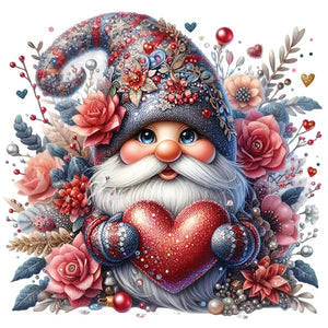Love Gnome-Full Round Diamond Painting-30x30cm